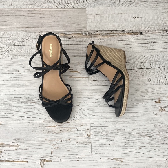 Express Shoes - Express Espadrille Wedge Heels